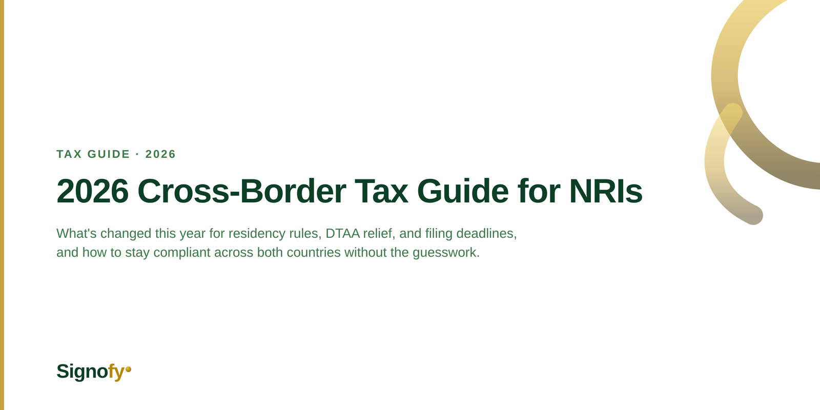 2026 Cross-Border Tax Guide for NRIs