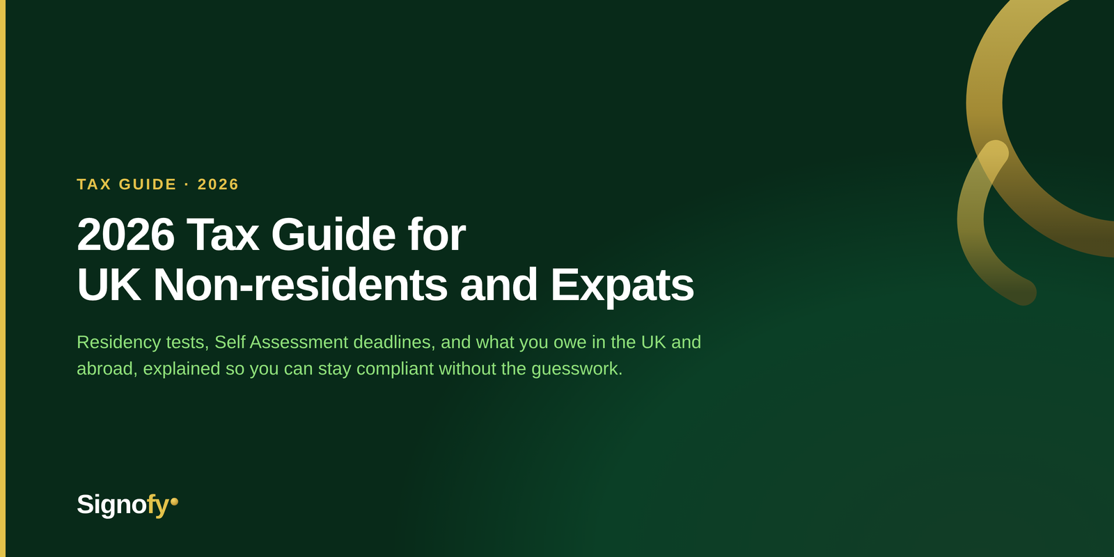 2026 Tax Guide for UK Non-Residents and Expats